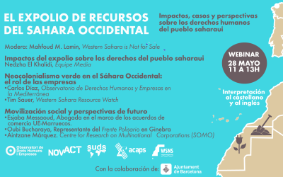 Seminari web – L’espoli de recursos del Sàhara Occidental