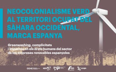 Informe | Neocolonialisme verd en el Territori Ocupat del Sàhara Occidental Marca Espanya