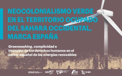 Informe|Neocolonialismo verde en el Territorio Ocupado del Sáhara Occidental Marca España